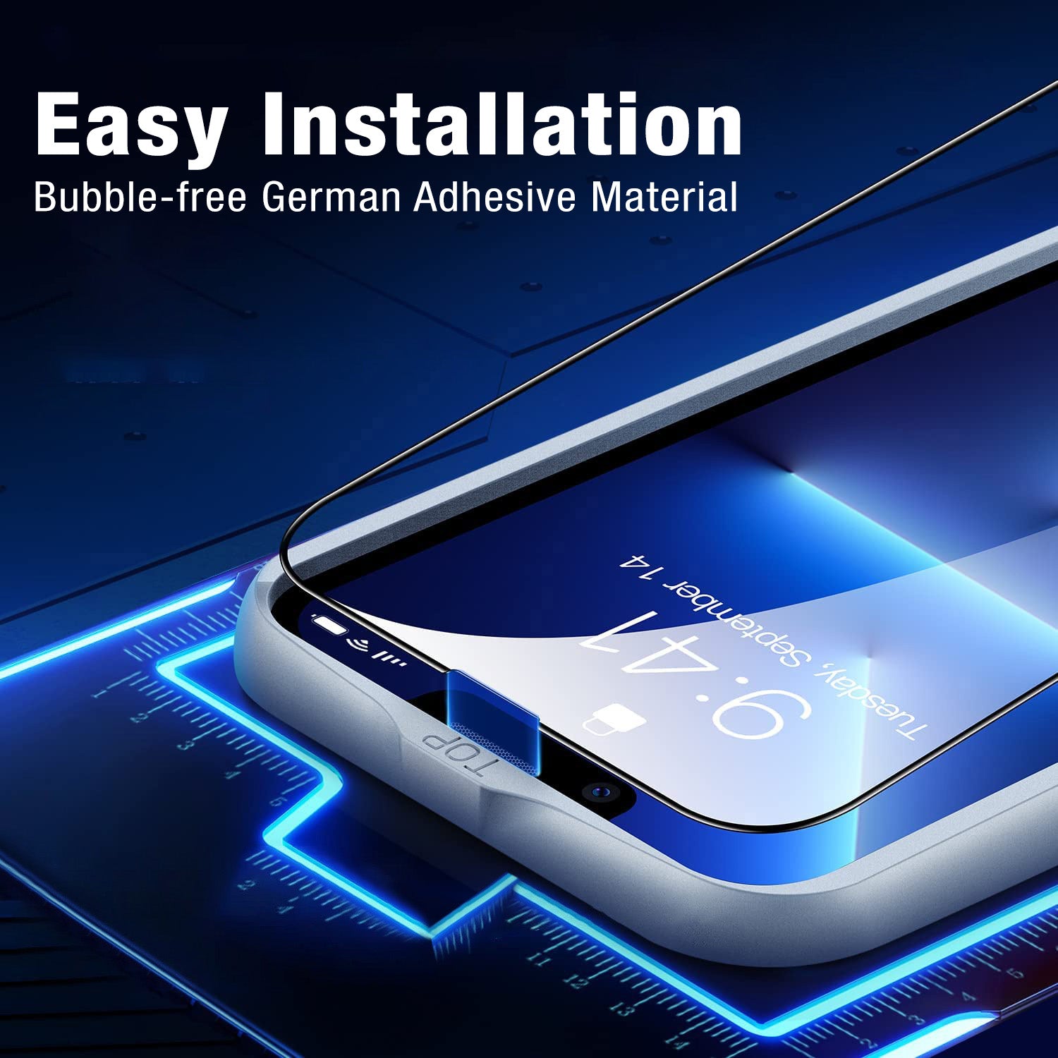 SUPCASE clear 2.5D tempered glass screen protectors and camera lens protectors for iPhone 13 Pro Max. — view 8