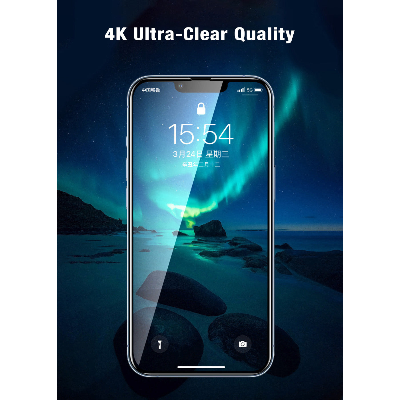 SUPCASE clear 2.5D tempered glass screen protectors and camera lens protectors for iPhone 13 Pro Max. — view 4