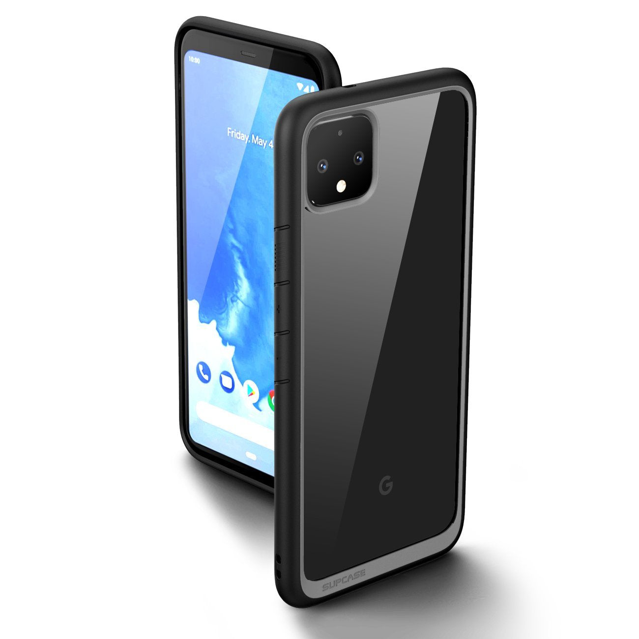 SUPCASE Unicorn Beetle Style Clear Case for Google Pixel 4 - Black