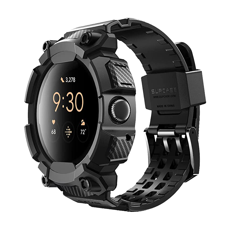 SUPCASE Unicorn Beetle Pro Wristband Case for Google Pixel Watch 41mm, Black