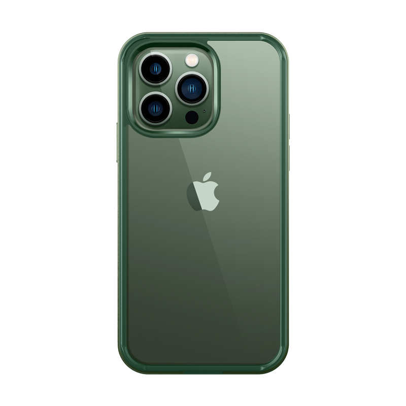 SUPCASE Unicorn Beetle Edge Clear Bumper Case for iPhone 13 Pro Max 6.7-Inch, Dark Green