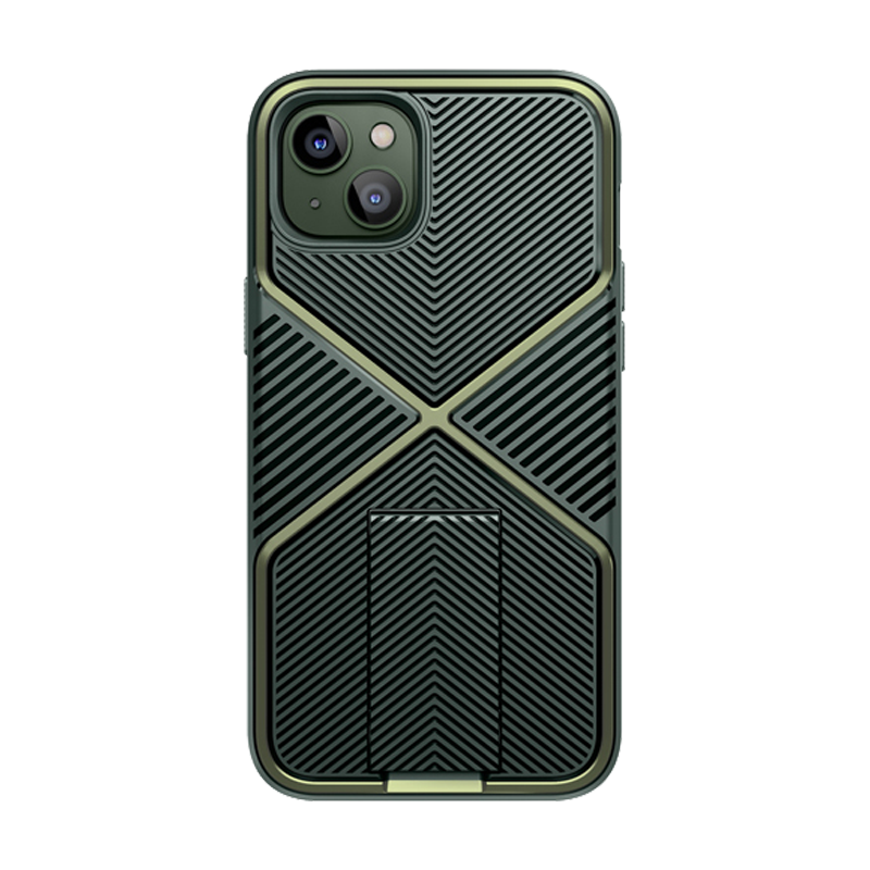 i-Blason Infinity iPhone 14 Plus Case with Screen Protector, Kickstand and Holster, Green