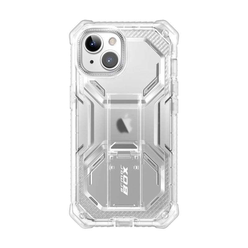 i-Blason Armorbox Rugged Case with Holster for iPhone 14 Plus (2022, 6.7-Inch) - Frost