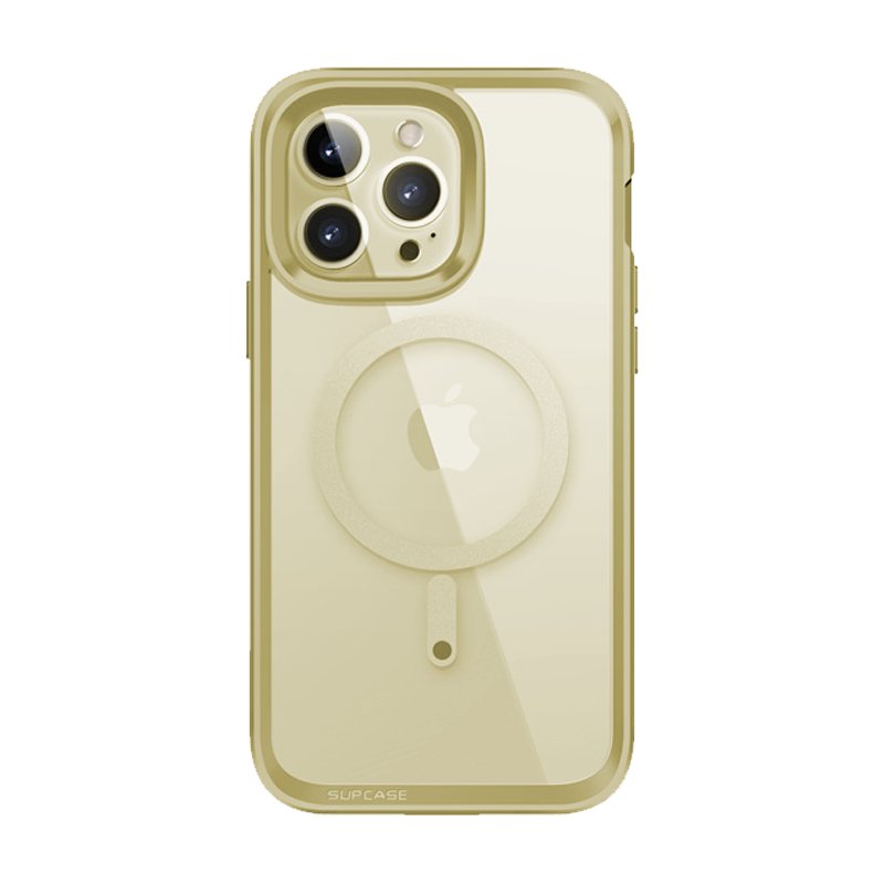 SUPCASE Unicorn Beetle Edge Mag Case with Screen Protector for iPhone 14 Pro Max, Gold