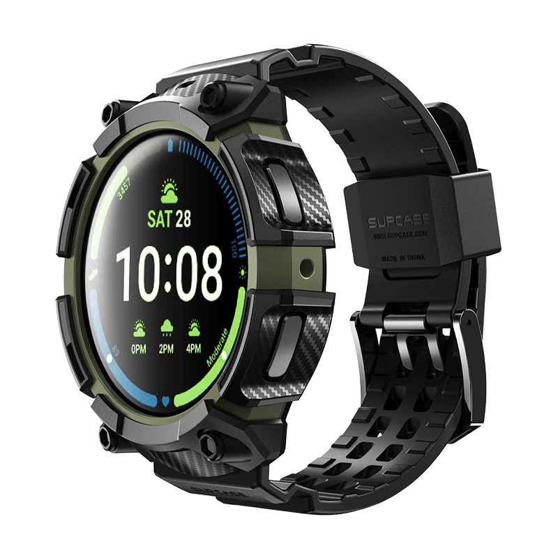 SUPCASE Unicorn Beetle Pro Wristband Case for Samsung Galaxy Watch5 Pro 45mm - Black Green