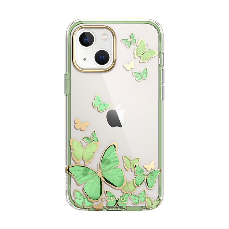 i-Blason Cosmo Case for iPhone 14 Plus with Built-In Screen Protector, GreenFly