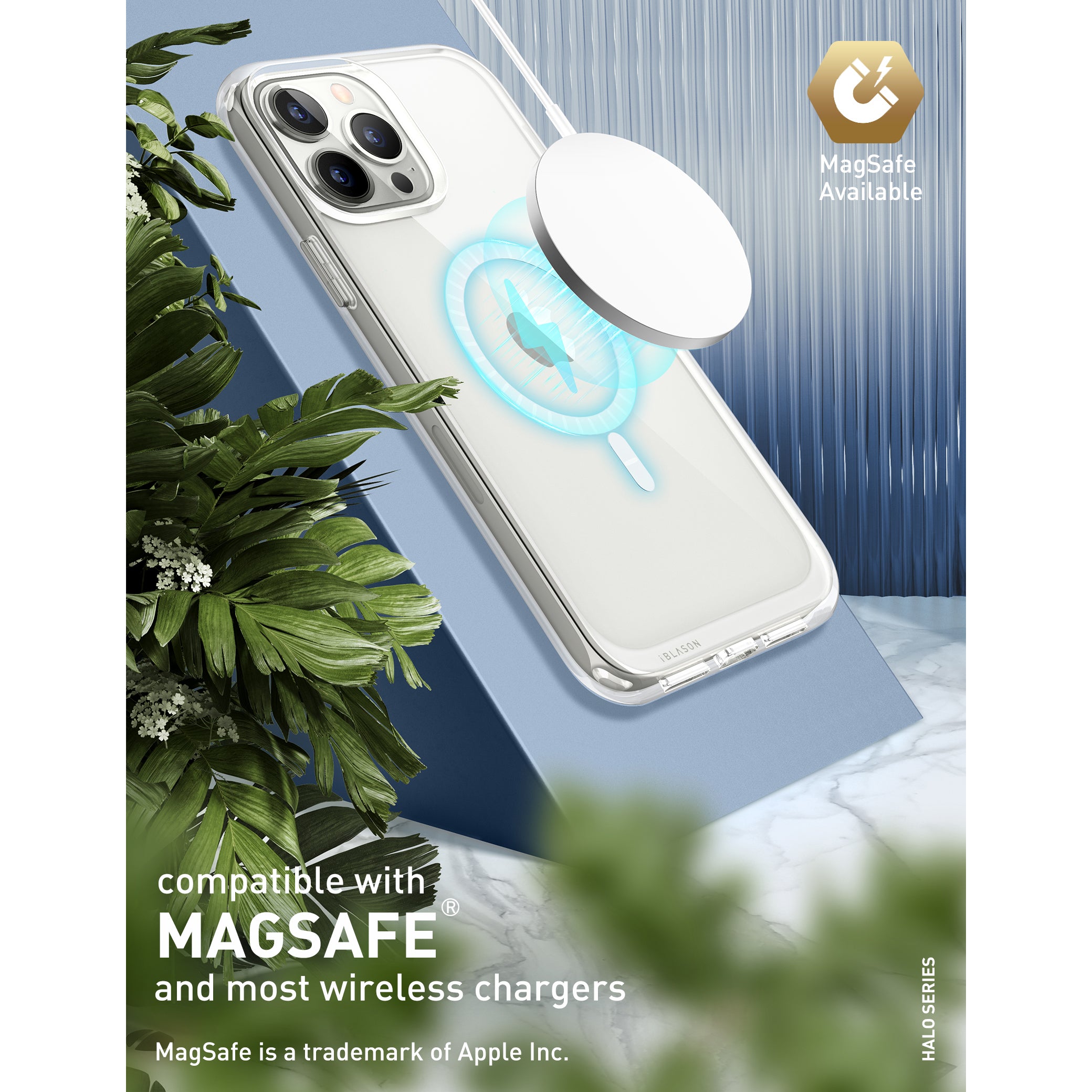 i-Blason Halo Mag case in Green Hummingbird design with TPU bumpers for iPhone 13 Pro Max. — view 10
