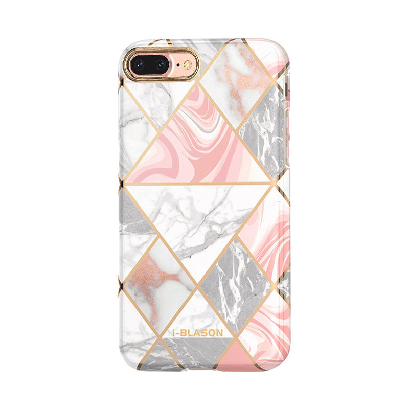i-Blason Cosmo Lite Slim Snap-On Case for iPhone 8 Plus and iPhone 7 Plus - Marble Pink