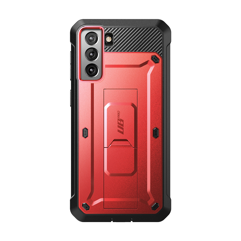 SUPCASE Unicorn Beetle Pro Rugged Case for Samsung Galaxy S21 FE, Metallic Red