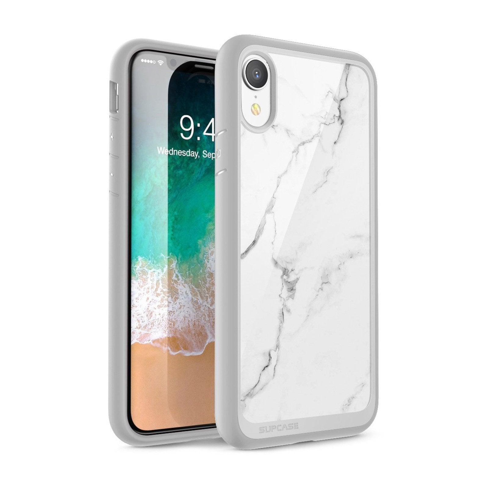 SUPCASE Unicorn Beetle Style Slim Case for iPhone XR, Marble