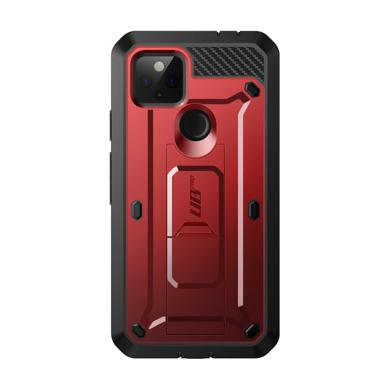 SUPCASE Unicorn Beetle Pro Rugged Holster Case for Google Pixel 5a 5G (2021) - Metallic Red