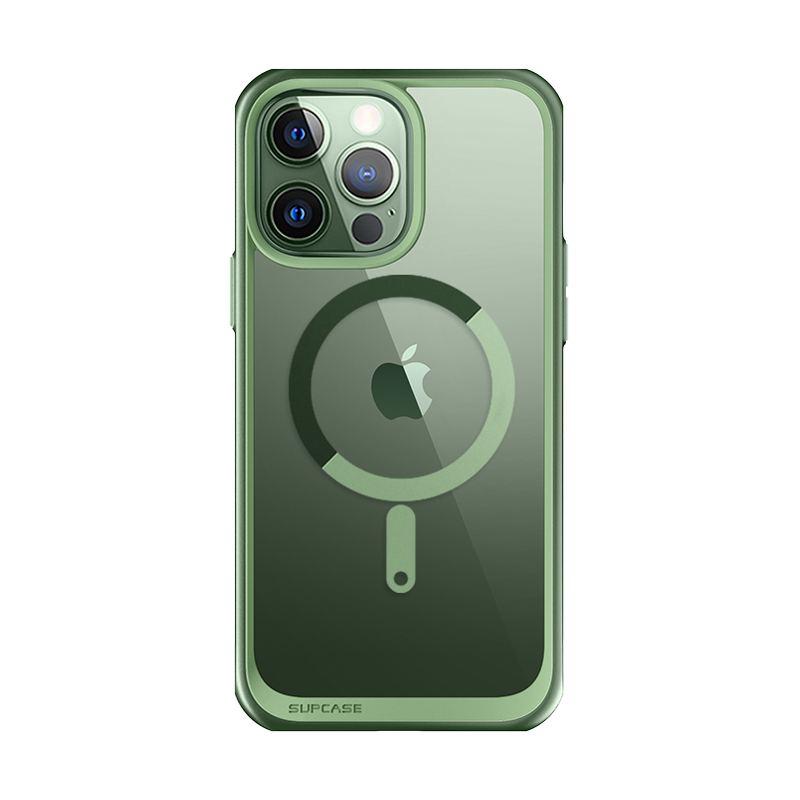 SUPCASE Unicorn Beetle MAG Slim Clear MagSafe Case for iPhone 13 Pro (6.1-Inch) - Green