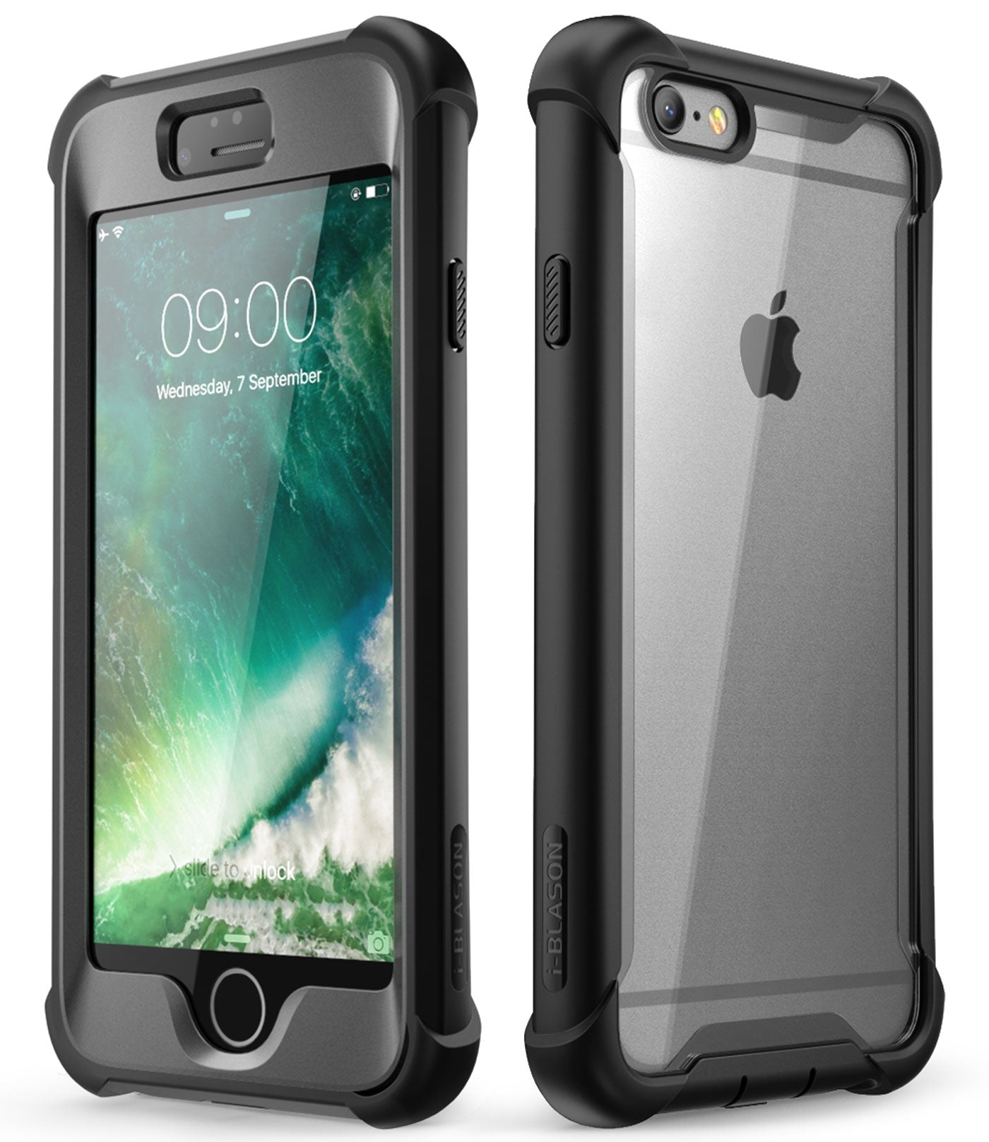 i-Blason Ares Case for iPhone 6 Plus and iPhone 6s Plus with Built-In Screen Protector - Black