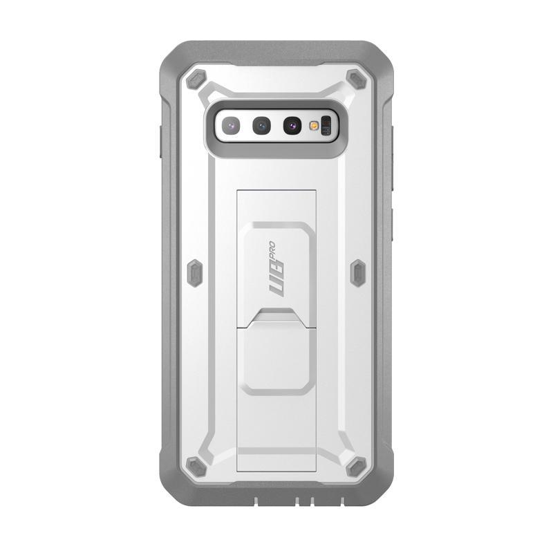 SUPCASE Unicorn Beetle Pro Rugged Holster Case for Samsung Galaxy S10 - White (No Screen Protector)