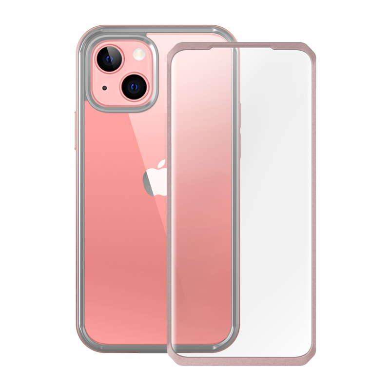SUPCASE Unicorn Beetle Edge Clear Case with Screen Protector for iPhone 13 6.1-Inch, Peach