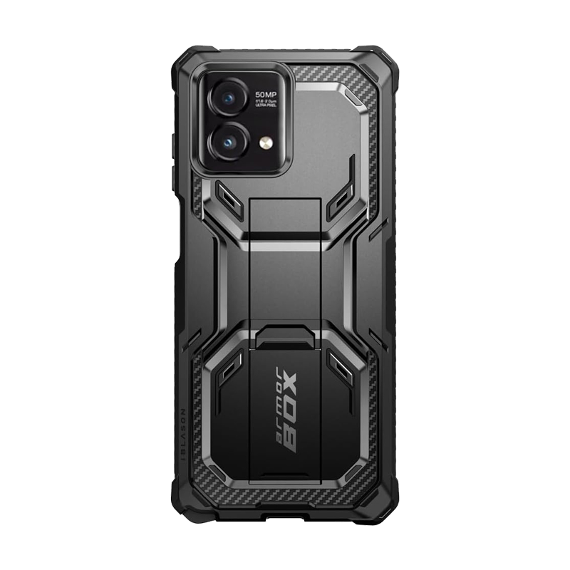i-Blason Armorbox Lite Case for Moto G Stylus 5G (2023) with 2 Screen Protectors – Black