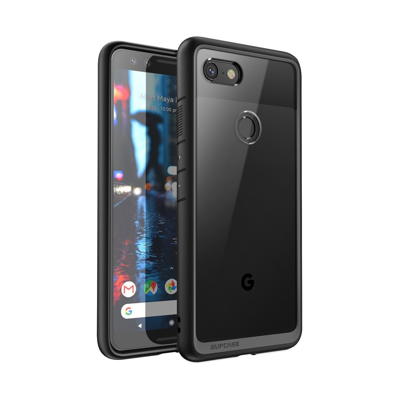 SUPCASE Unicorn Beetle Style Clear Case for Google Pixel 3a - Black