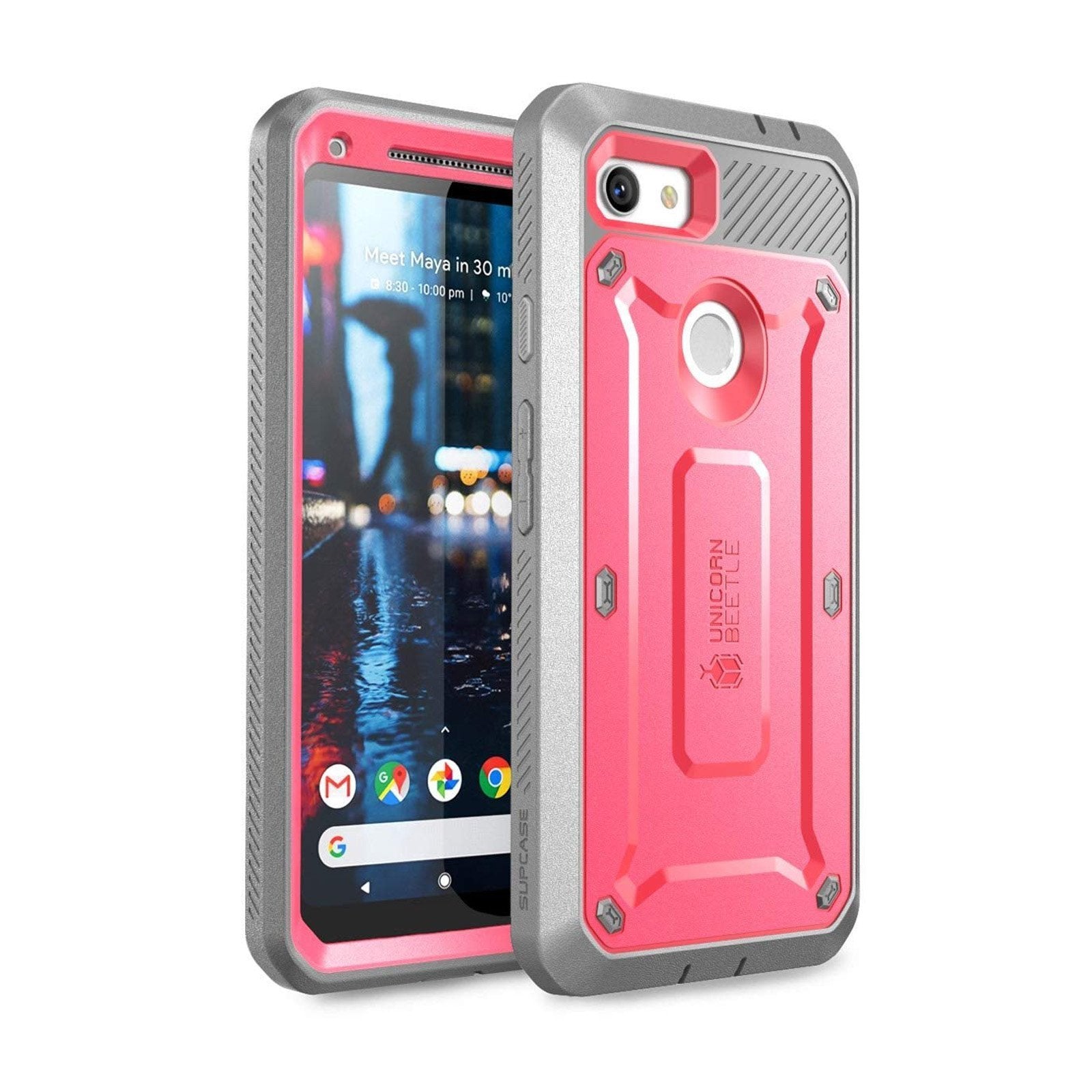 SUPCASE Unicorn Beetle Pro Rugged Holster Case for Google Pixel 3a XL - Pink
