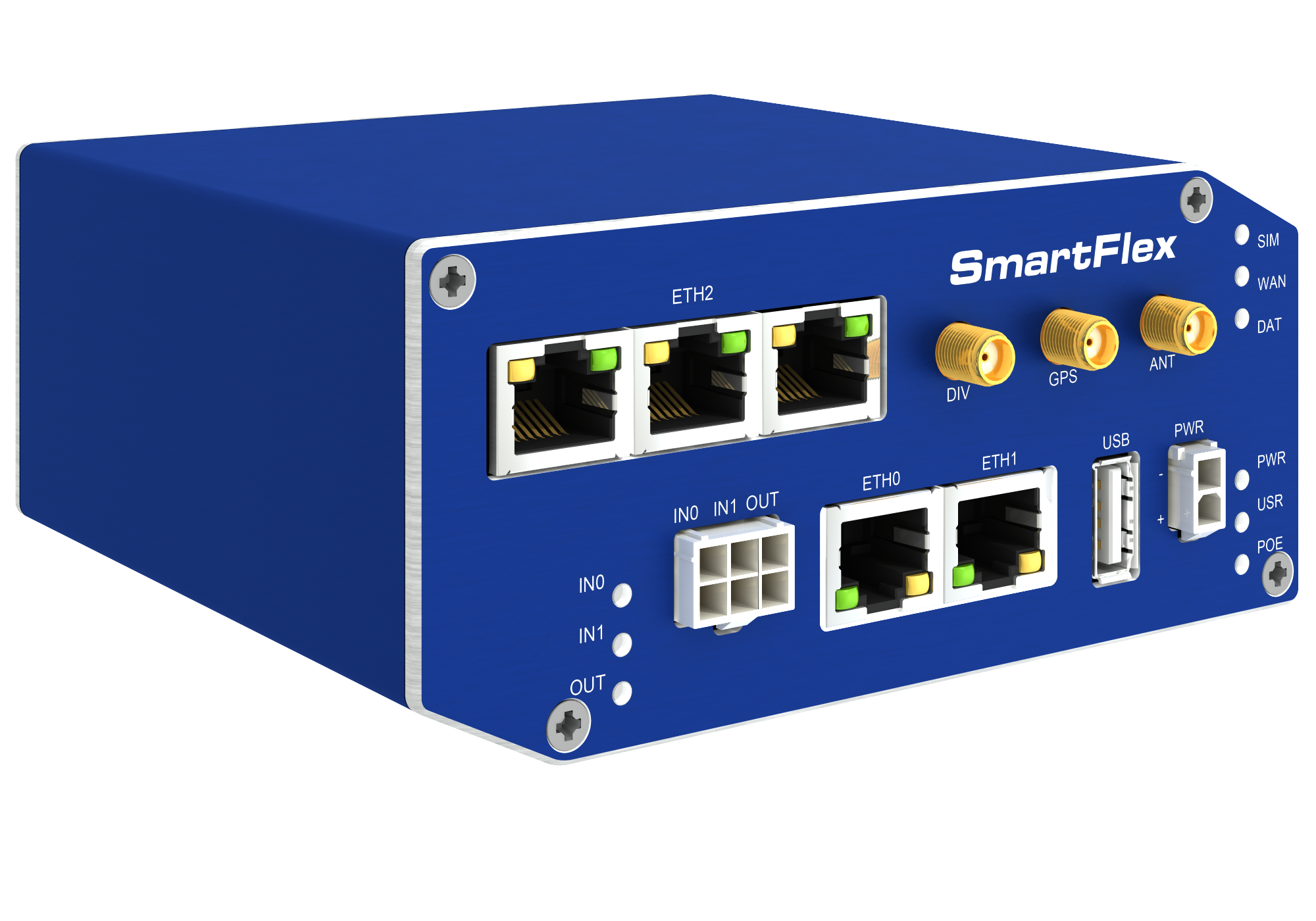 Advantech SmartFlex SR310 BB-SR31000120 LTE Cat 4 Industrial Cellular Router with 5 Ethernet Ports