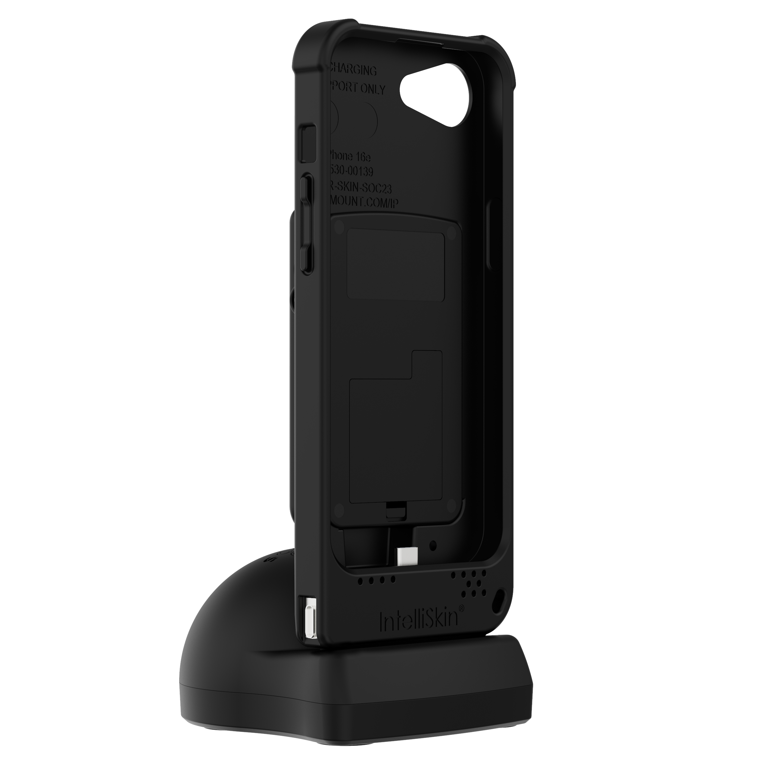Socket Mobile DuraSled DS840 Barcode Sled Scanner for iPhone 17e/16e with Charging Dock, Black