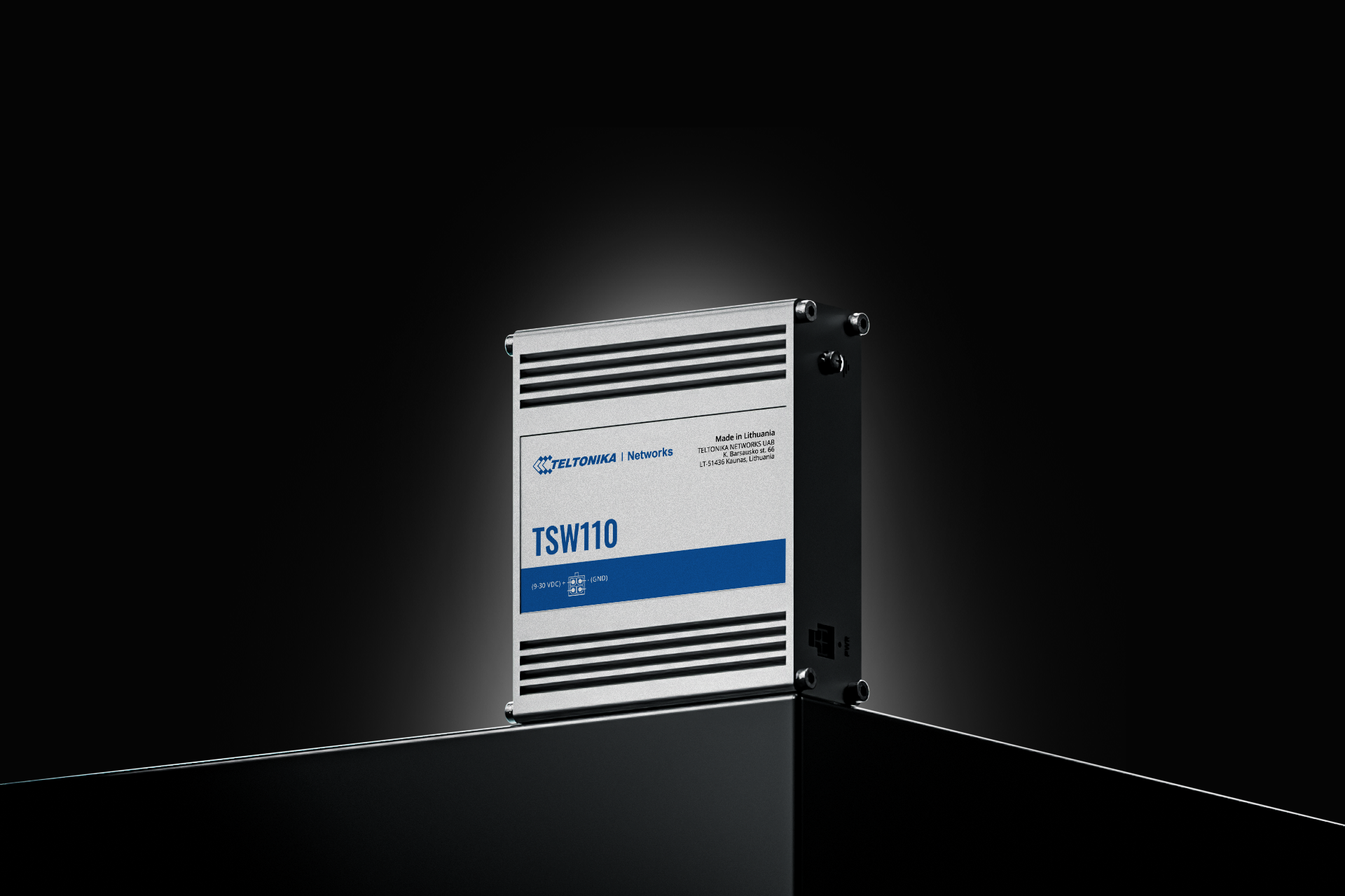 TSW110 SWITCH 5 GBE PORTS, RUGGED ALUMINIUM HOUSING, DIN RAIL AND SURFACE MOUNTI — view 6