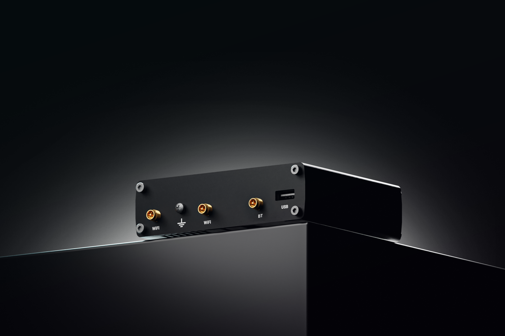 Teltonika RUTX10 Ethernet router with 4 Gigabit Ethernet ports, dual-band Wi‑Fi, and Bluetooth LE — view 7