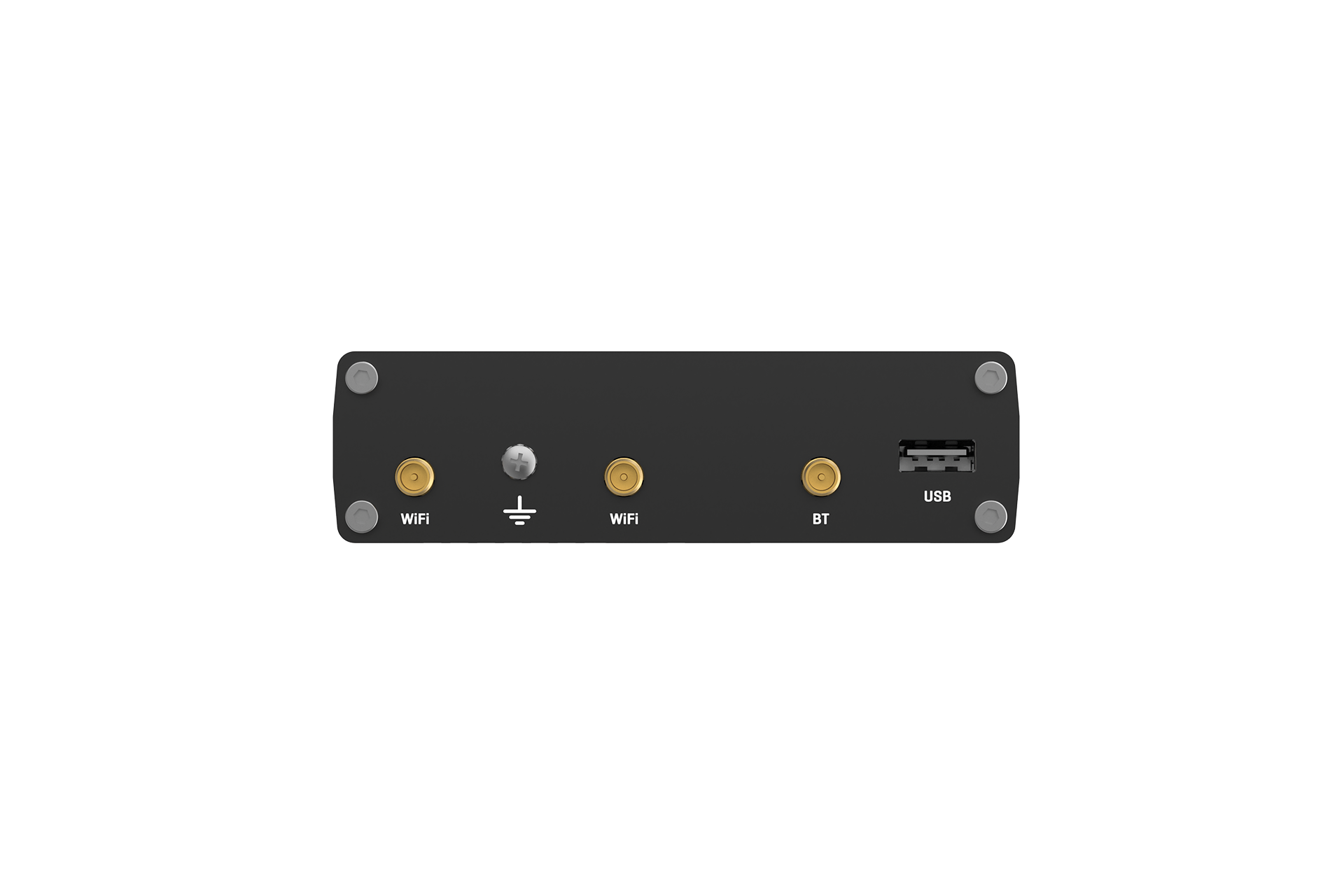 Teltonika RUTX10 Ethernet router with 4 Gigabit Ethernet ports, dual-band Wi‑Fi, and Bluetooth LE — view 4