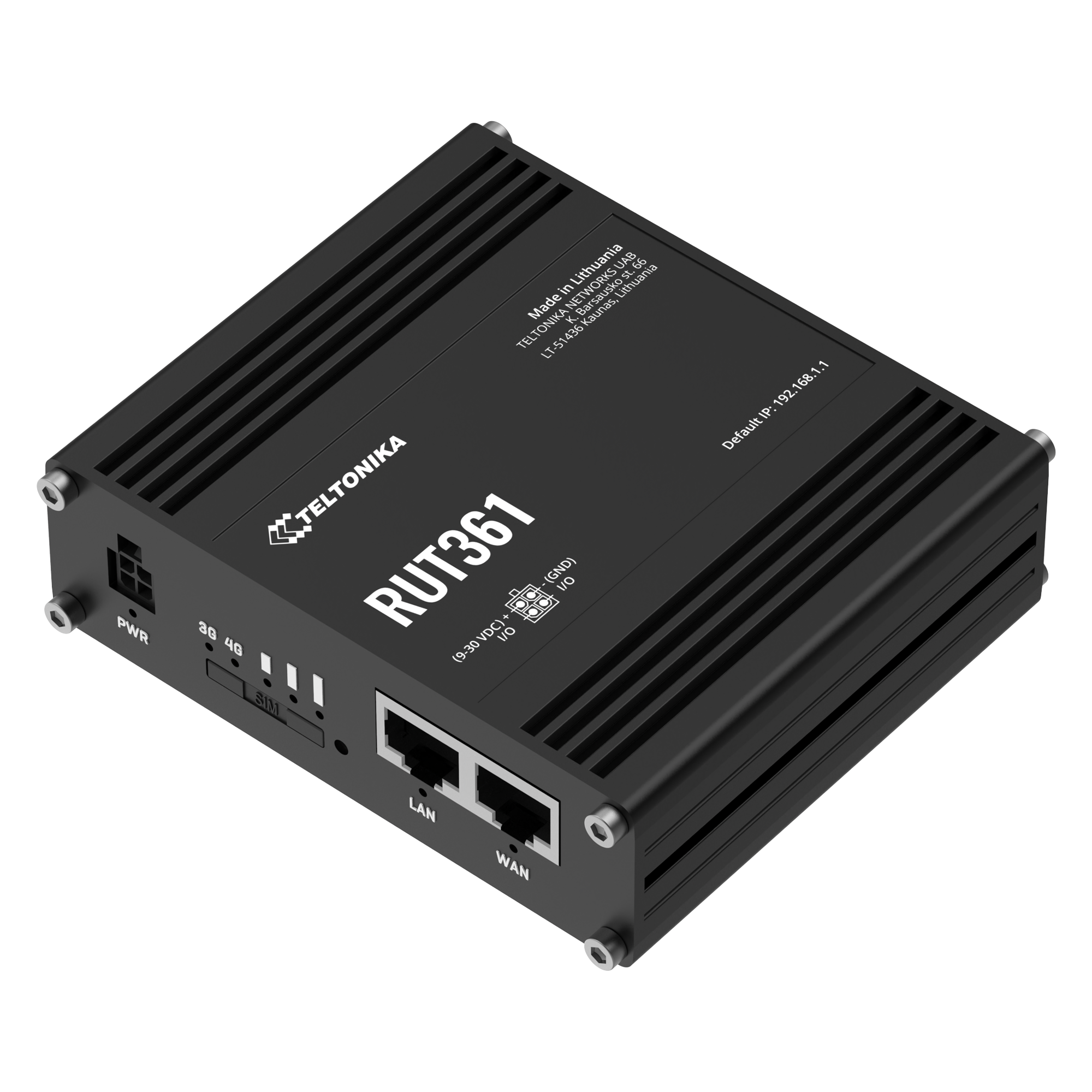 Teltonika RUT361 Industrial 4G LTE Cat 6 Router with Wi-Fi, North America Version (RUT361200800)