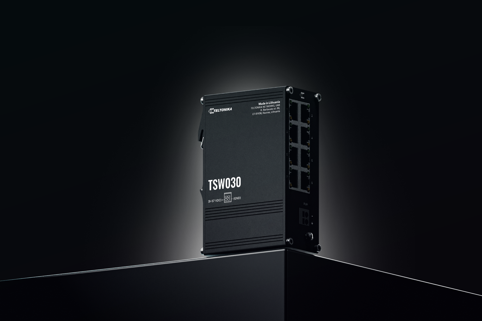 TSW030 SWITCH 8 10/100 PORTS, 2-PIN POWER INPUT, LOW POWER CONSUMPTION, INTEGRAT — view 6