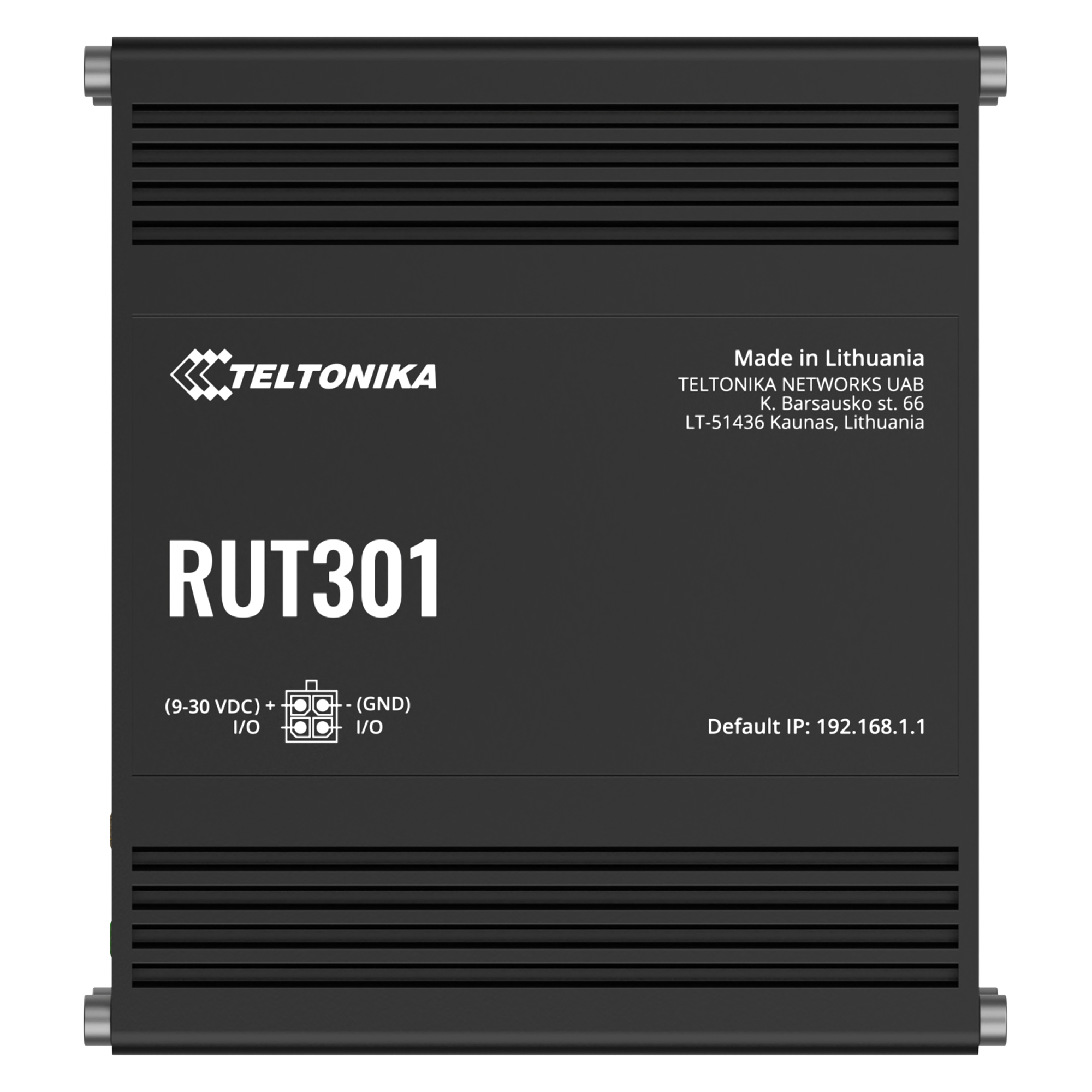 RUT301 ETHERNET ROUTER, 5 X ETHERNET PORTS (10/100 MBPS), DIGITAL I/OS, AND USB — view 3