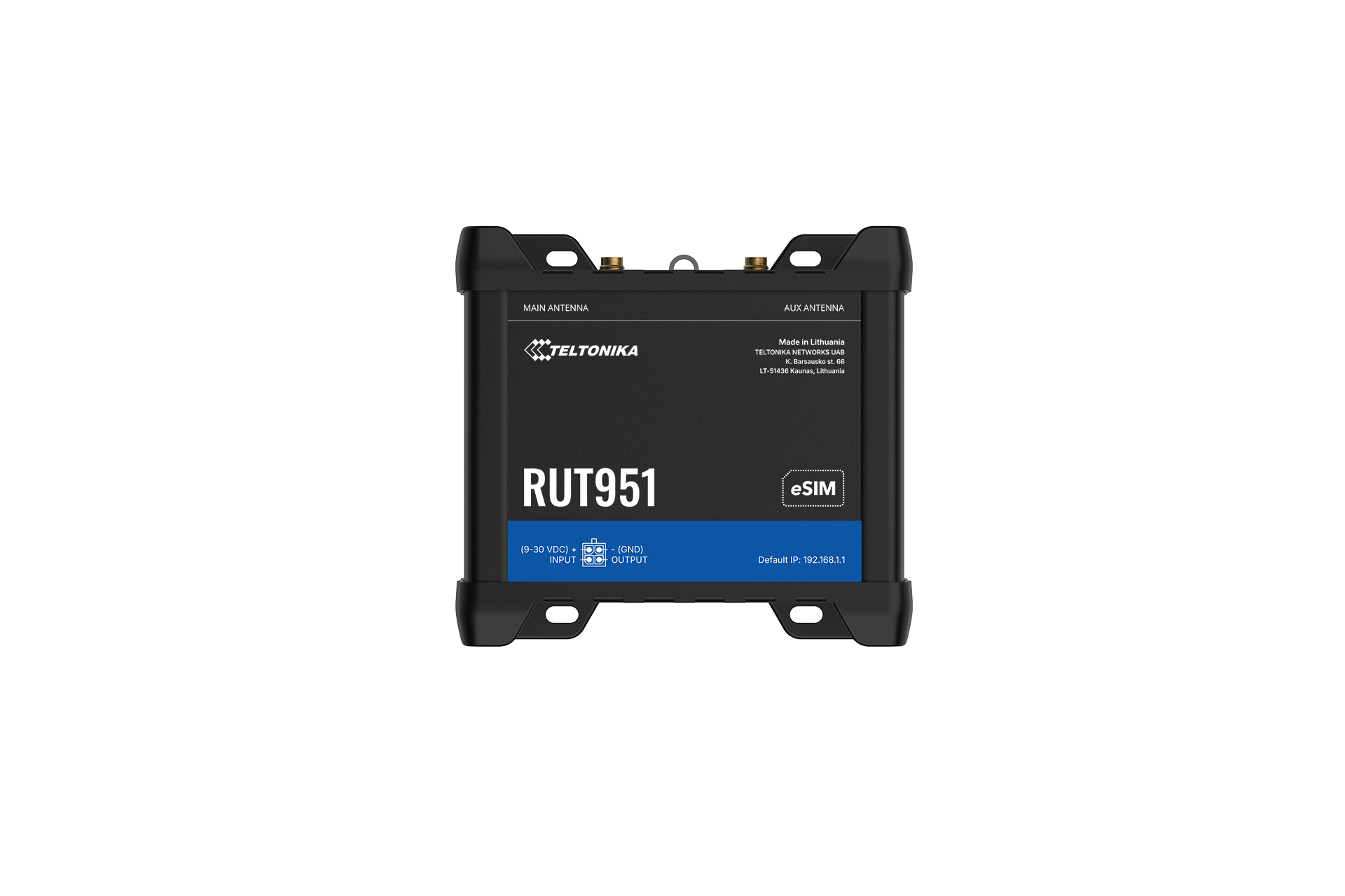 Teltonika RUT951 Dual-SIM Cat 4 LTE Router, North America Package