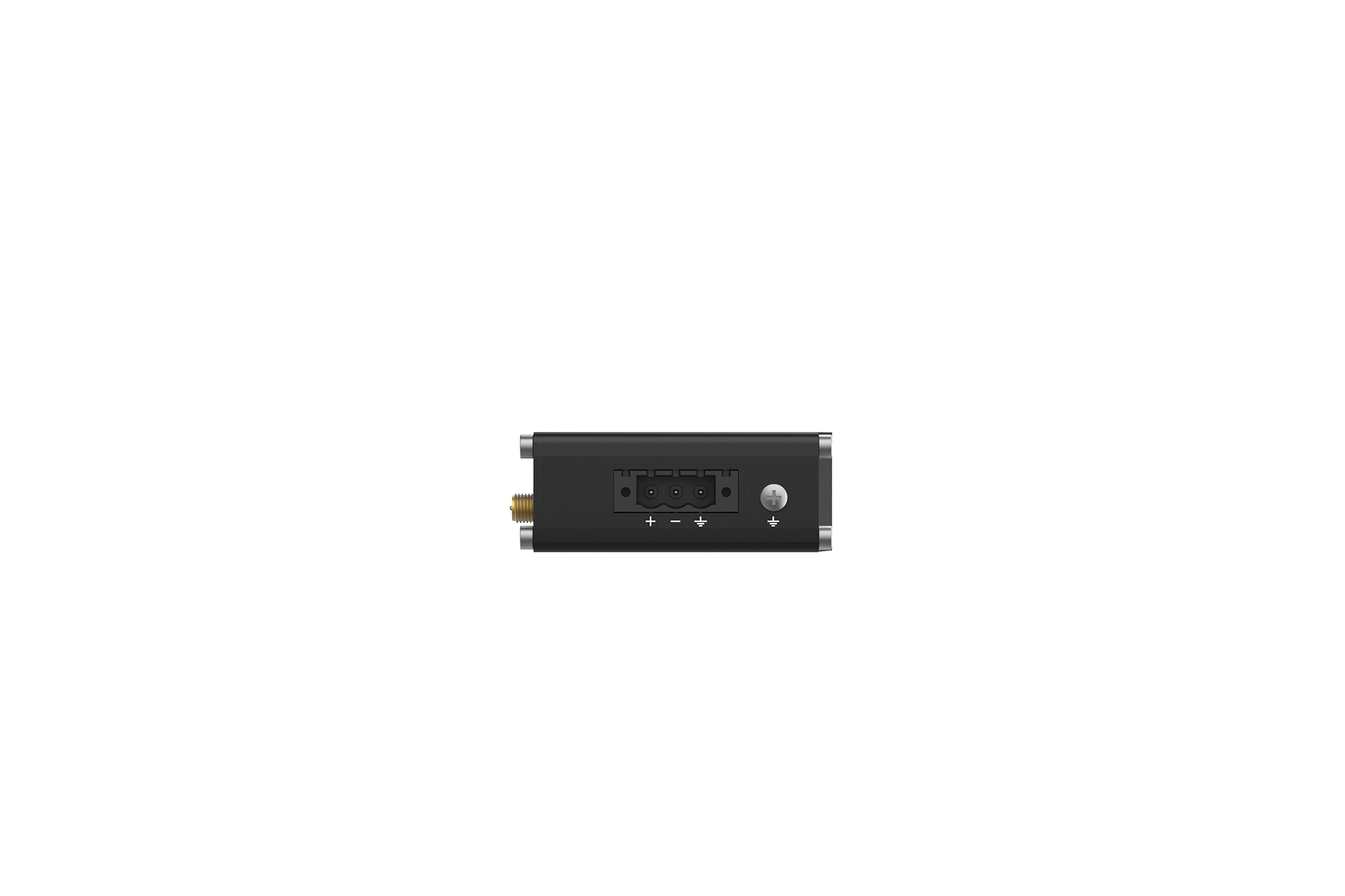 Teltonika RUT140 industrial Ethernet router with two 10/100 Mbps ports, Wi‑Fi 4, and DIN rail bracket — view 6
