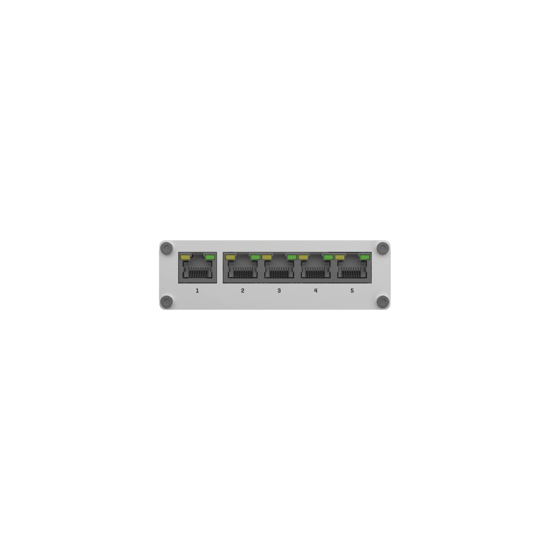 TSW110 SWITCH 5 GBE PORTS, RUGGED ALUMINIUM HOUSING, DIN RAIL AND SURFACE MOUNTI — view 3