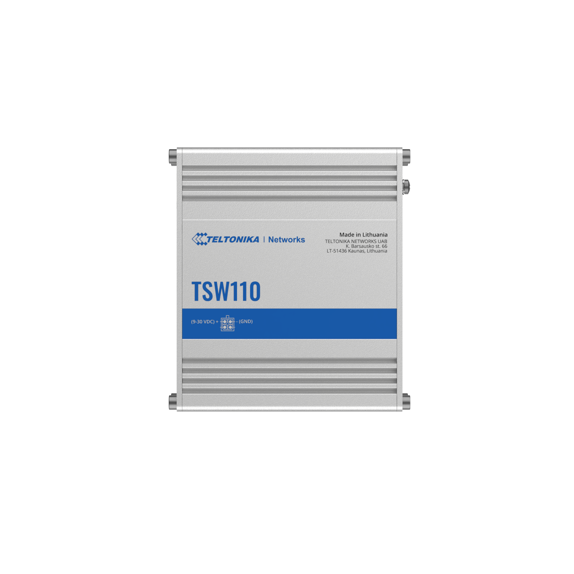 TSW110 SWITCH 5 GBE PORTS, RUGGED ALUMINIUM HOUSING, DIN RAIL AND SURFACE MOUNTI — view 5