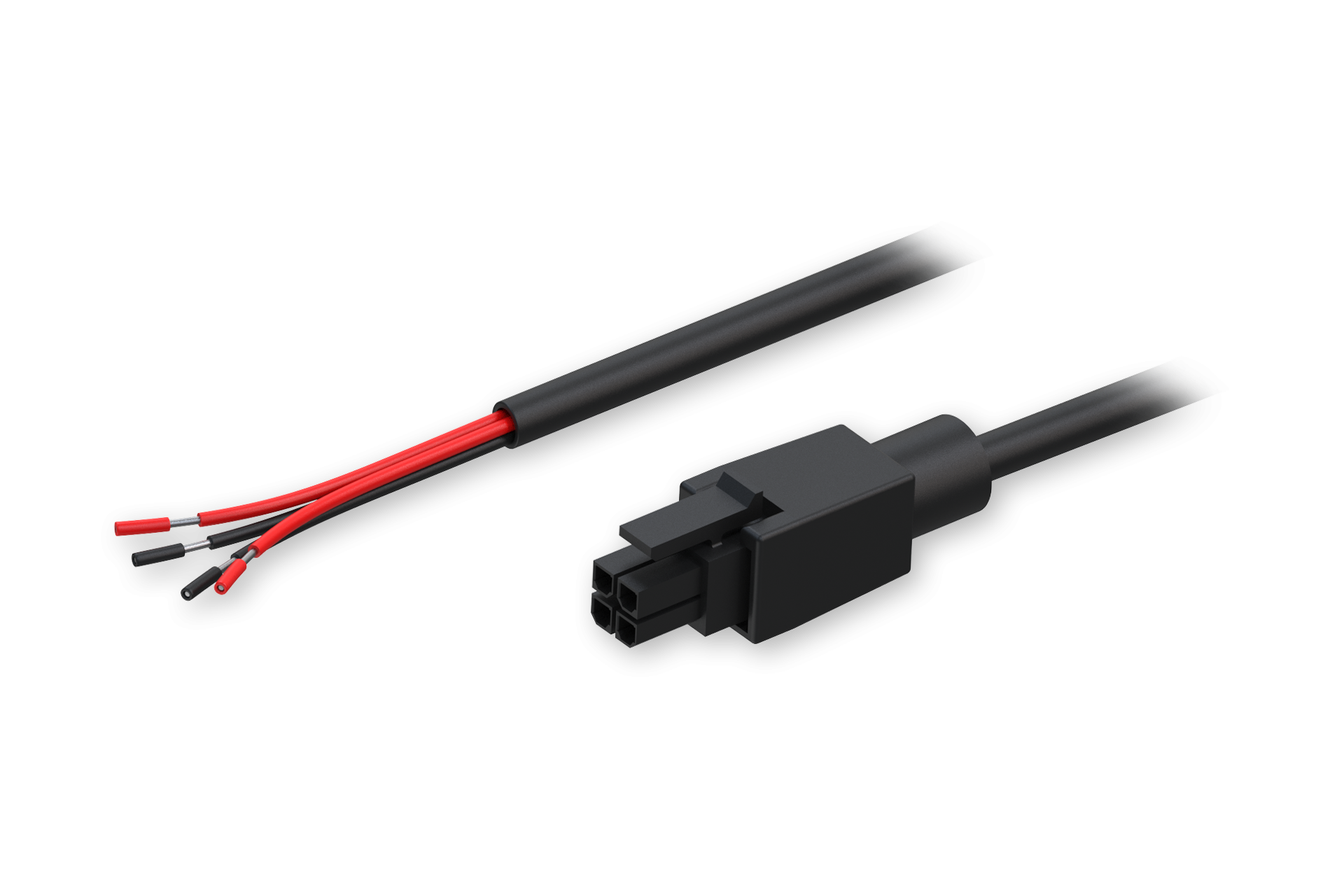 Power Cable with 4-Way Open Wire; Rut240, Rut241, Rut300, Rut360, Rut950, Rut951
