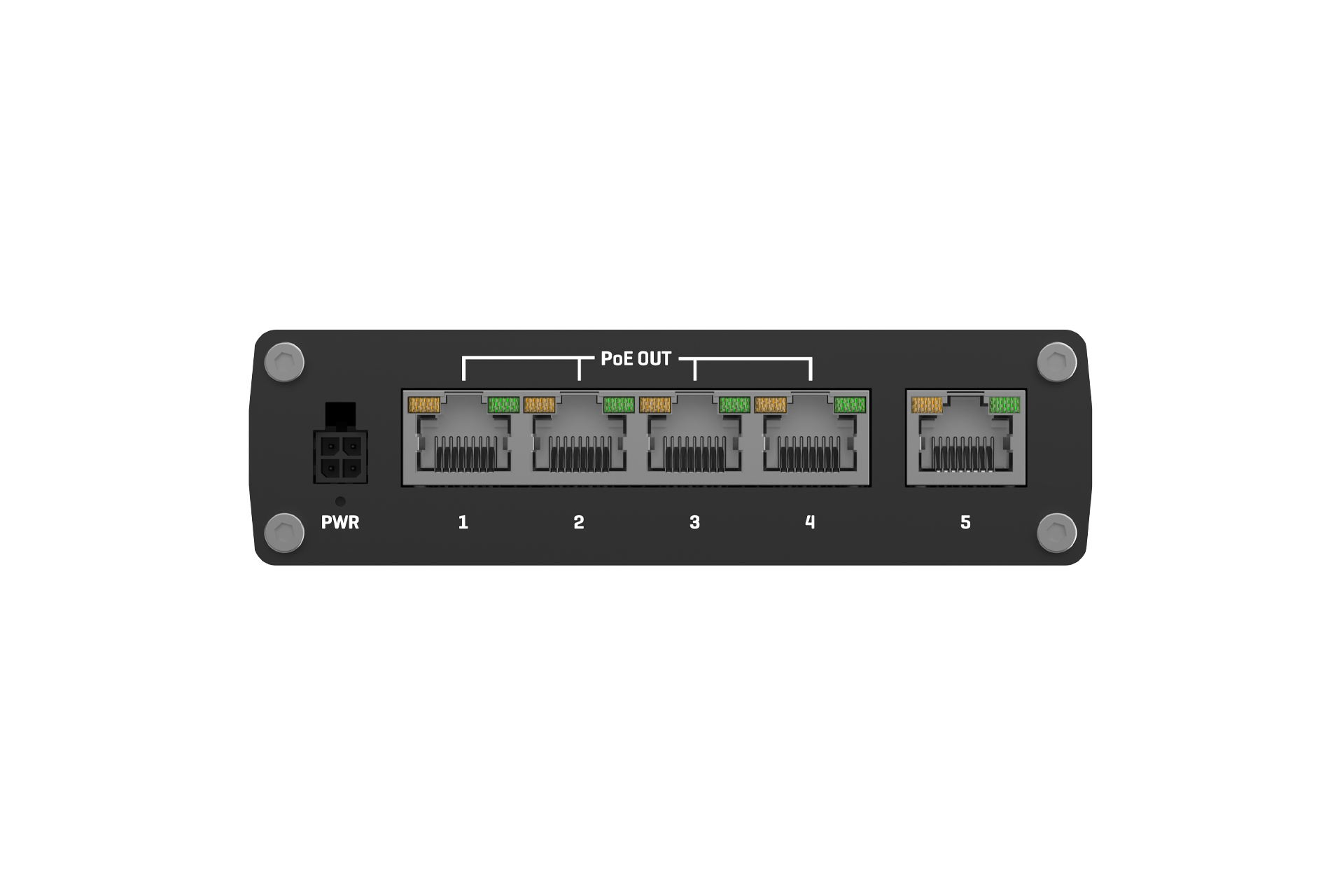 TSW100 POE+ SWITCH 5 GBE PORTS, DIN RAIL AND SURFACE MOUNTING OPTIONS, PSE UP TO — view 3