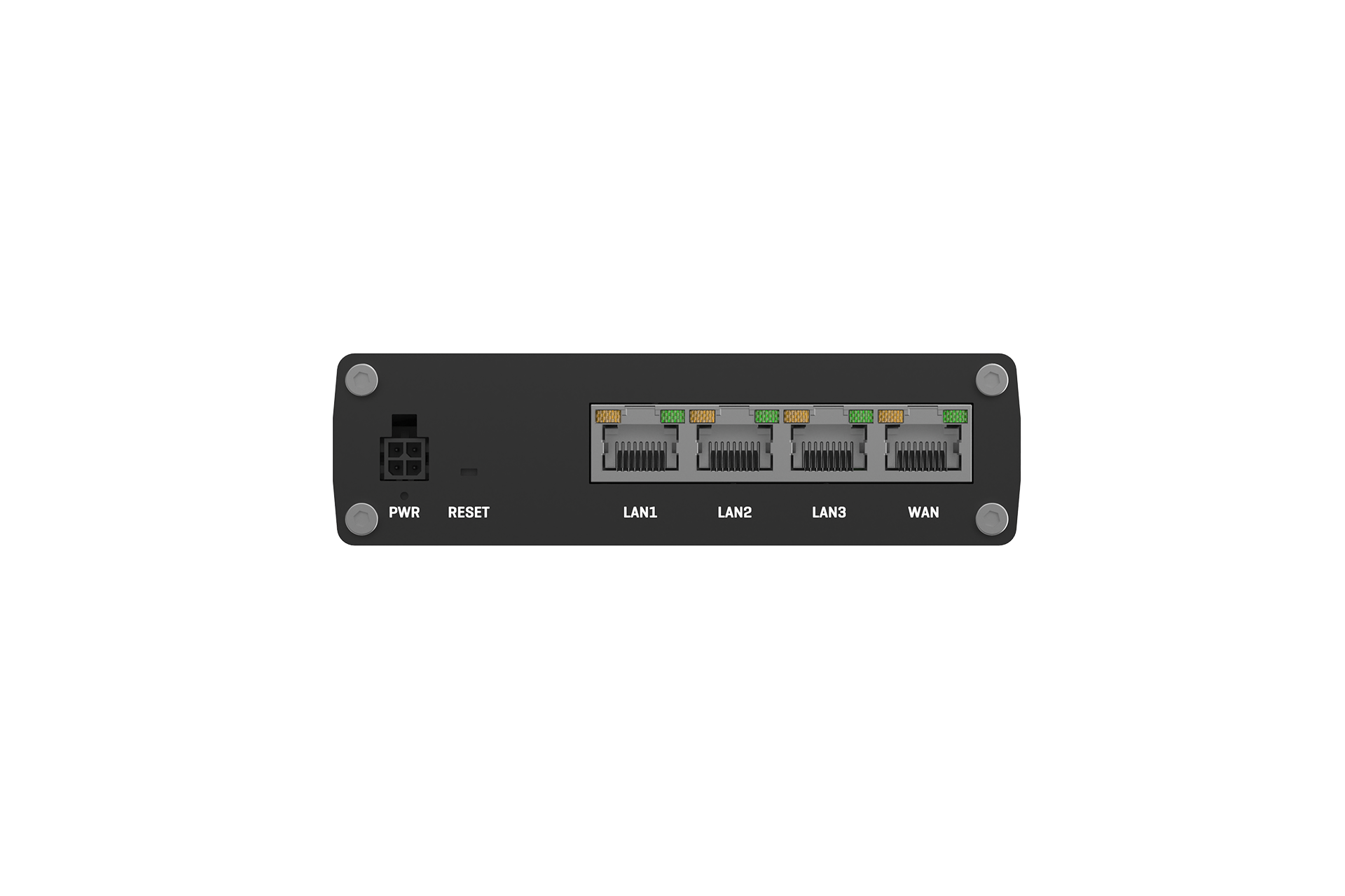 Teltonika RUTX08 Ethernet router with 4 Gigabit Ethernet ports for industrial network segmentation — view 7