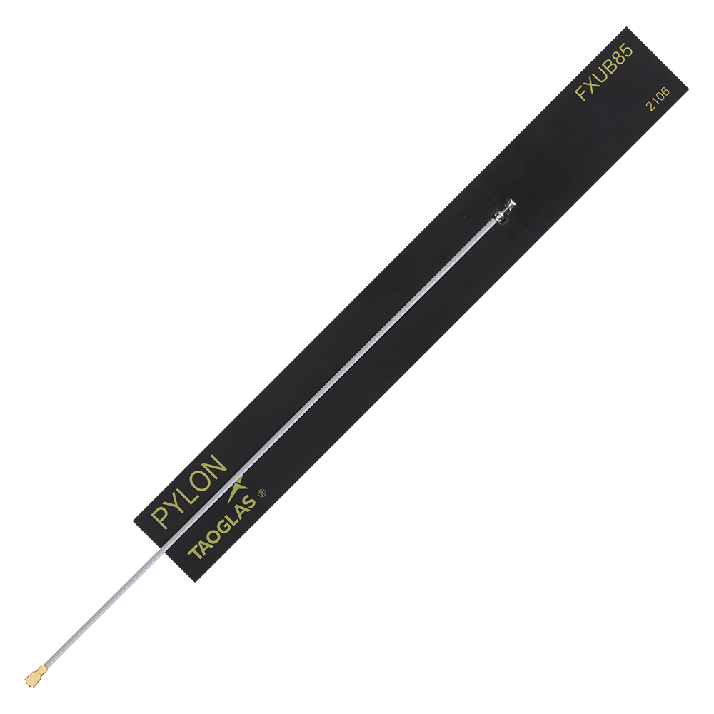 Taoglas Pylon FXUB85 Wideband 5G Flexible PCB Antenna, 600 MHz–8 GHz, 500 mm Cable, SMA Male