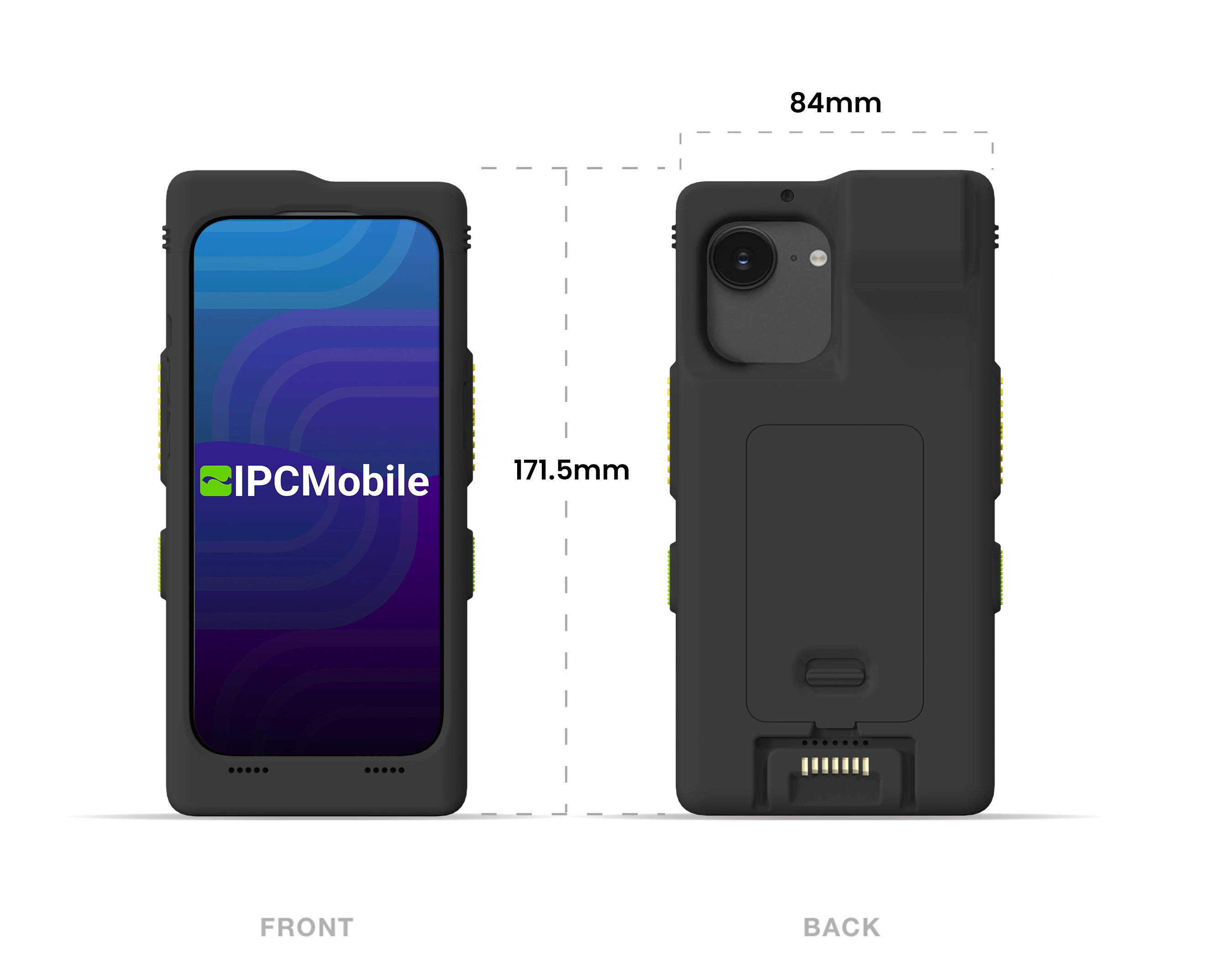 IPCMobile Linea Pro Rugged 16e Barcode Scanner Sled for iPhone 16e and 17e, Standard Range 2D (LPR-ZS2D-PH6E)