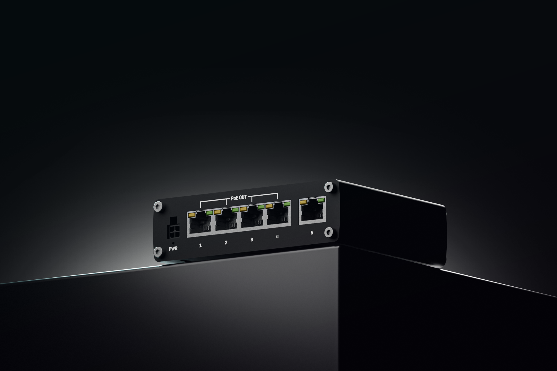 Teltonika TSW100 5-port unmanaged switch with US power supply for edge Ethernet connectivity — view 6
