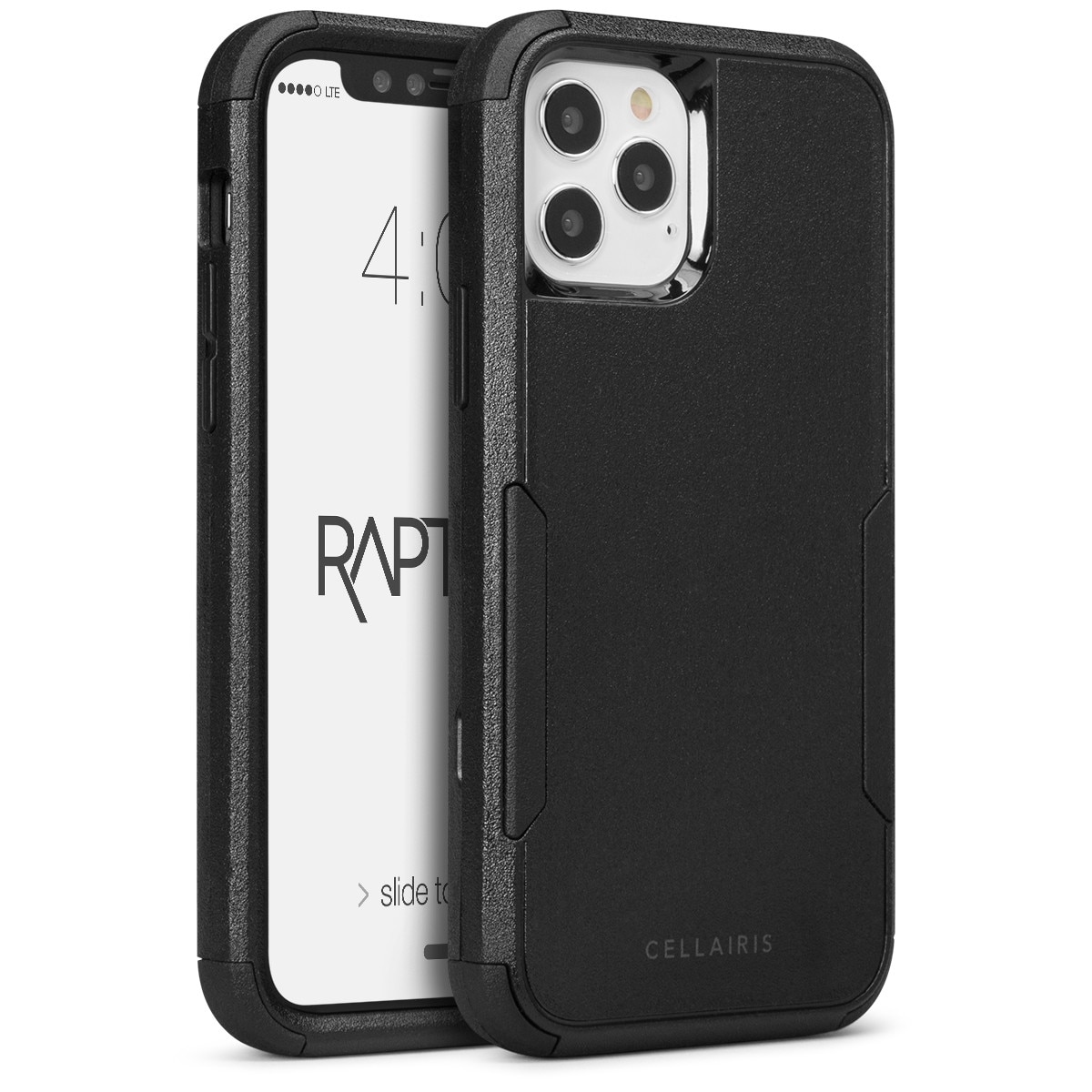 Cellairis Rapture Rugged Case for iPhone 12 Pro and iPhone 12 in Black with MagSafe