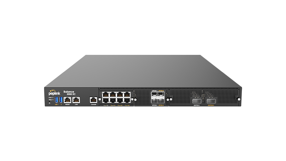 Peplink Balance 5000 EC 100G enterprise router — view 5
