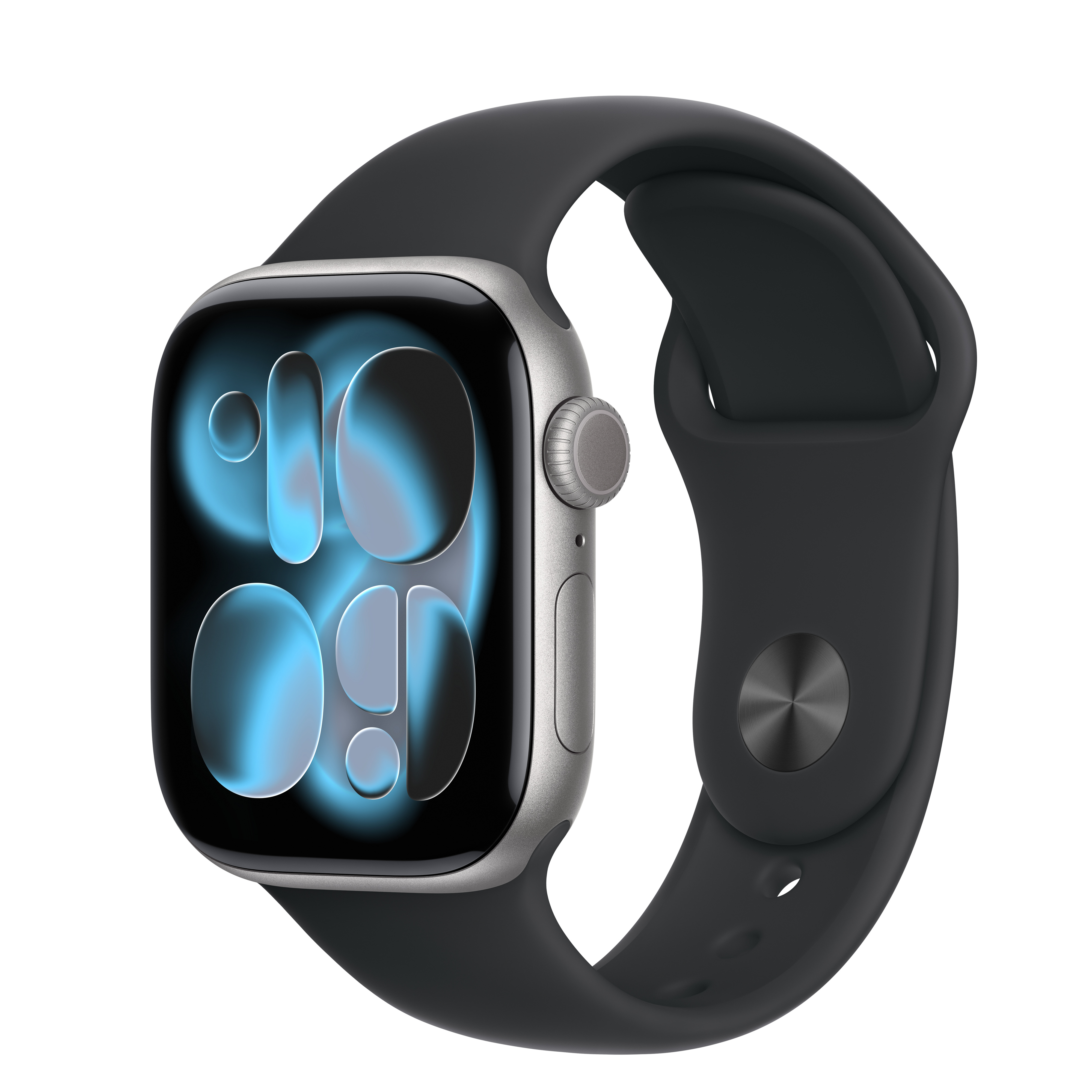 Apple Watch Series 11 GPS + Cellular 42mm Space Gray Aluminum Case with Black Sport Band - S/M