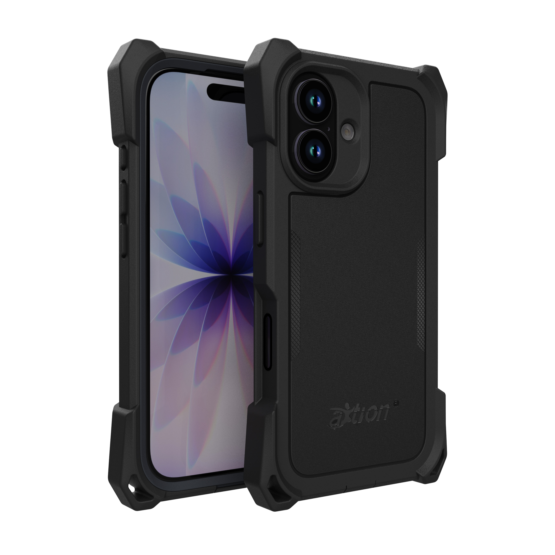 Joy Factory aXtion Edge Rugged Case for iPhone 17 with 9H Glass Screen Protector
