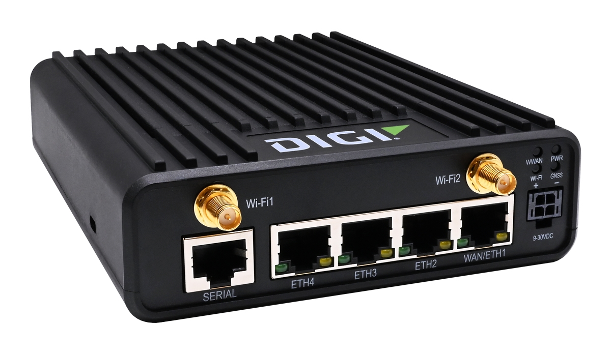 Digi IX25 5G RedCap Industrial Cellular Router with Wi-Fi 6E, CBRS, FirstNet and 1-Year Digi 360 (IX25-RA-1G)