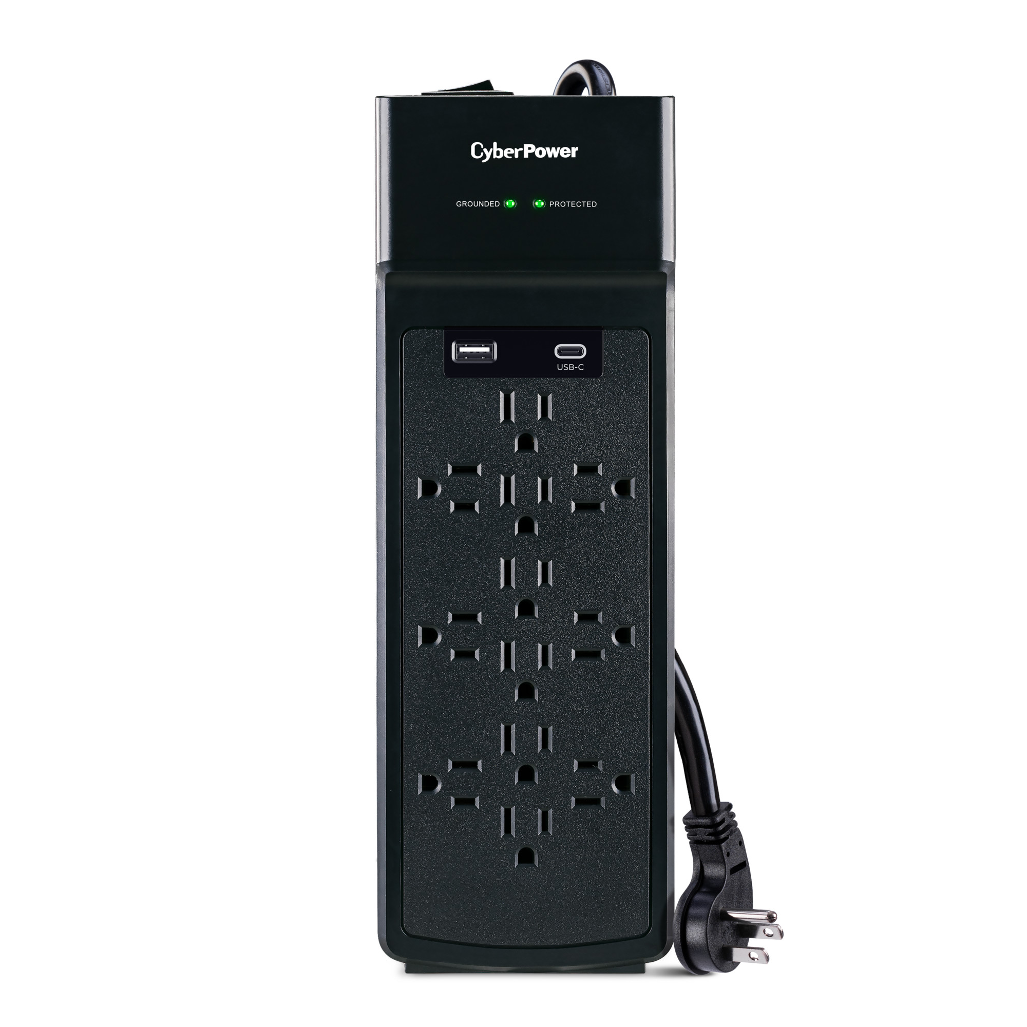 3000j, 6' Cord, USB-A&c, Black