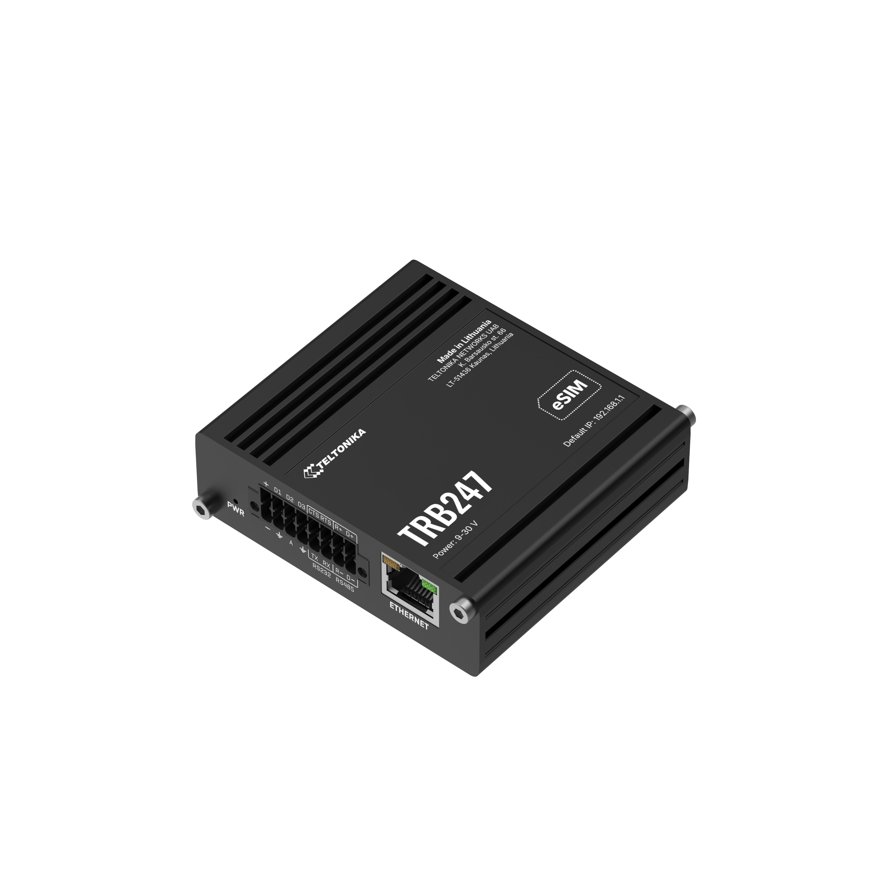 Teltonika TRB247 LTE Cat 1 bis Industrial IoT Gateway with RS232/RS485, I/O and GNSS (North America)