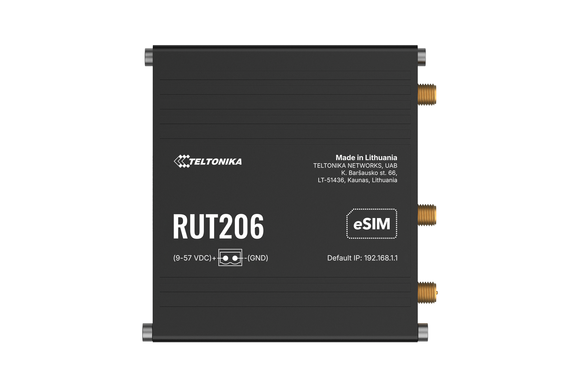 Teltonika RUT206 compact industrial 4G LTE cellular router — view 3