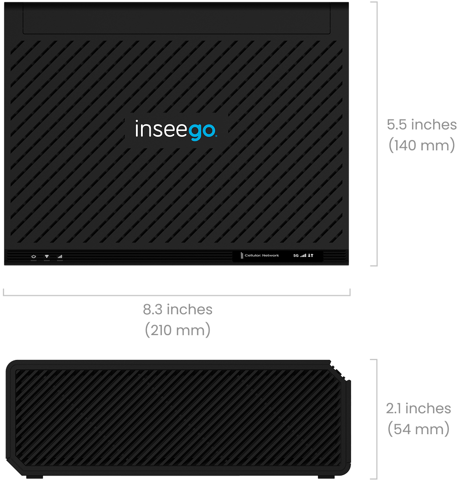 Inseego Wavemaker FX4200 5G cellular router with built-in status display. — view 7