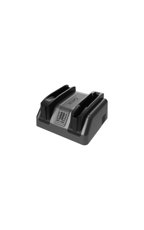 Getac external dual-bay battery charger — view 2